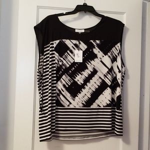 💥NWT Calvin Klein- Balck and white tank